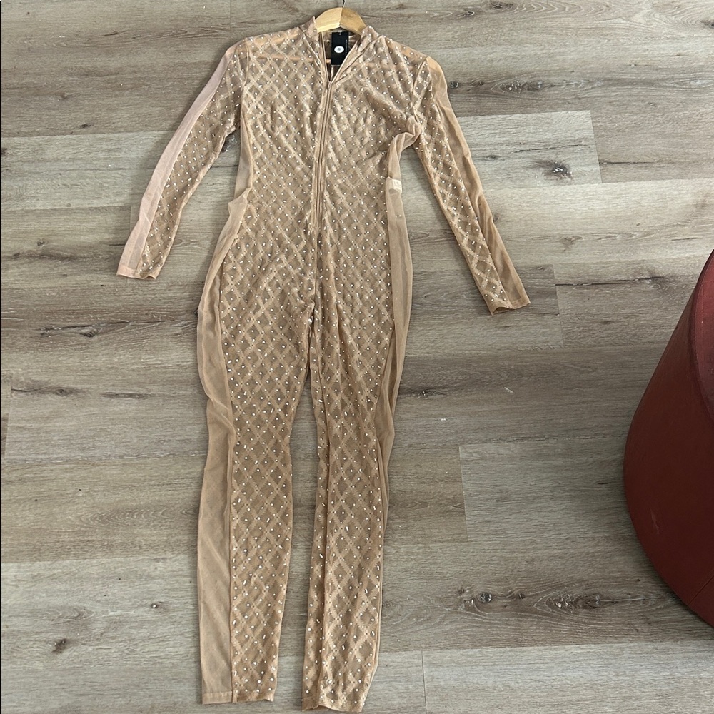 Elegant Tan Jumpsuit